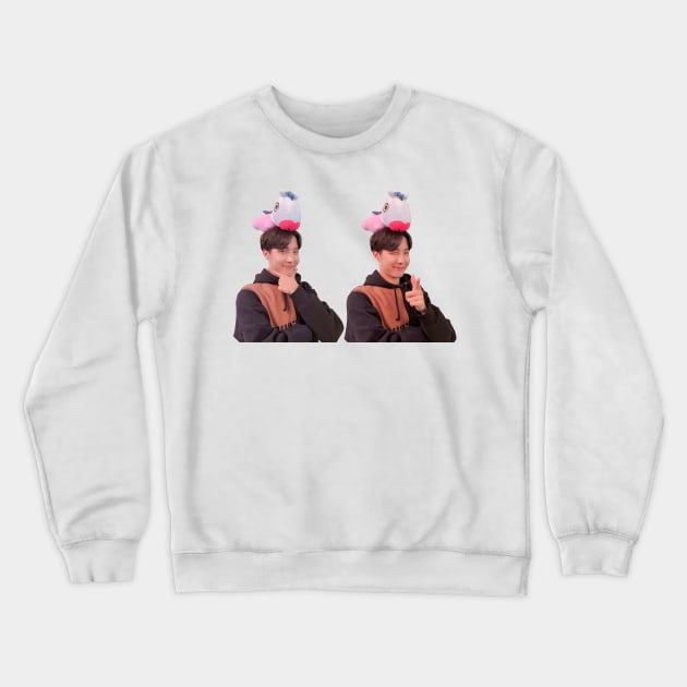 J-Hope + MangJ-Hope + Mang Crewneck Sweatshirt by ZeroKara